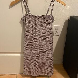 Abercrombie & Fitch Brown & White Athletic Mini Dress